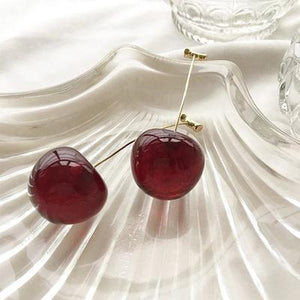 Realistic Cherry Earrings