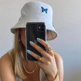 Blue Butterfly Bucket Hat