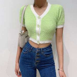 Crop Cardigan Top