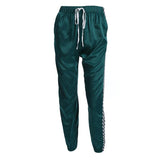 'Jadette' high waist satin sweatpants