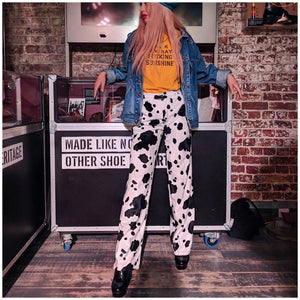 Yeeha Cow Print Pants