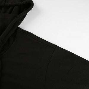 Black Cropped Hoodies