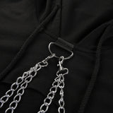 Black Cropped Hoodies