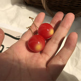 Realistic Cherry Earrings