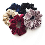 40 pack of velvet feel scrunchies