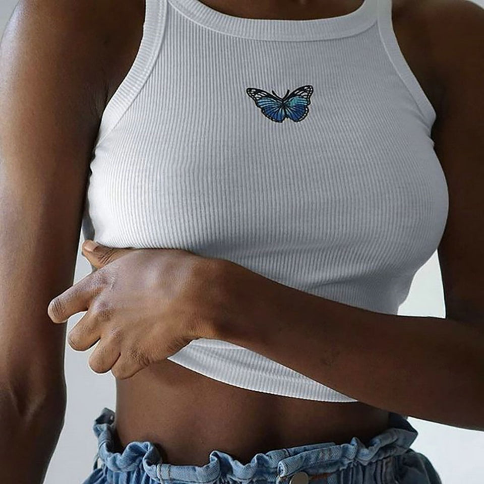 Butterfly Jersey Tank Top