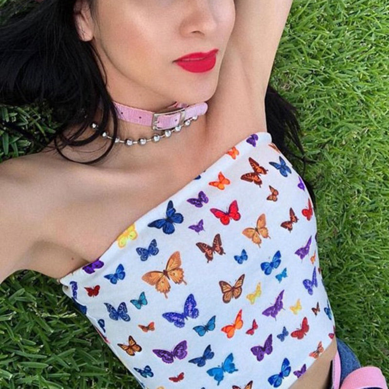 Butterfly Tube Top