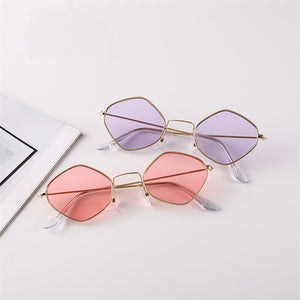 Round metal frame sunglasses