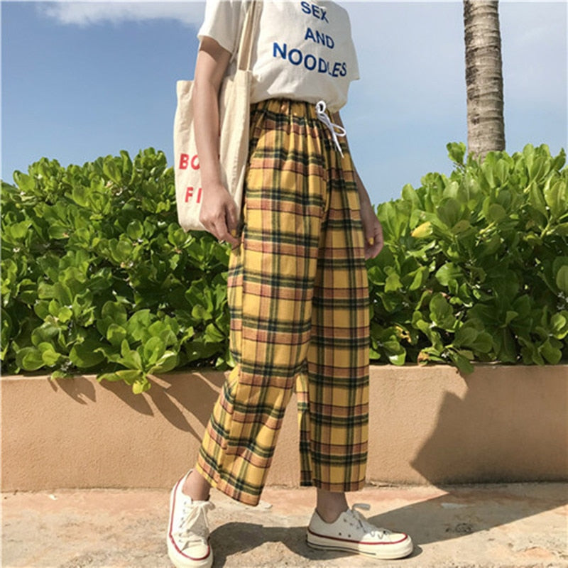 Sunflower Plaid Pants