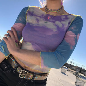 Blue Sky Crop Top