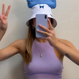 Blue Butterfly Bucket Hat