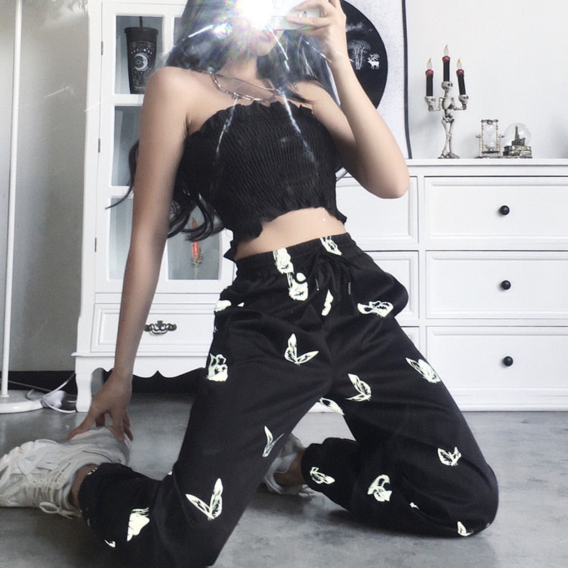 ‘Social Butterfly’ reflective sweatpants