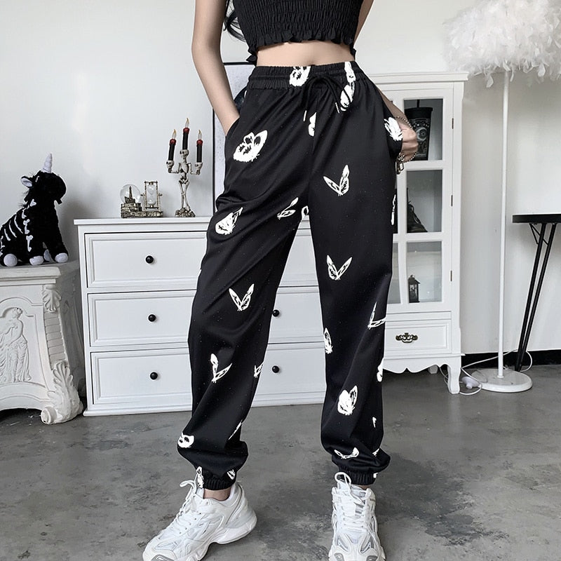 ‘Social Butterfly’ reflective sweatpants