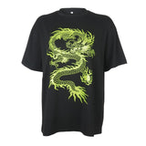 Dragon Print Oversize T Shirt