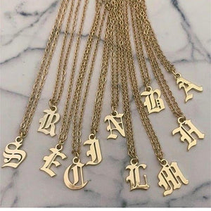 Custom letter necklace