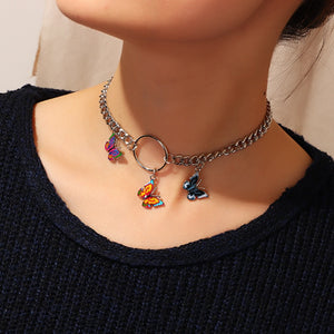 Punk Style Butterfly Choker