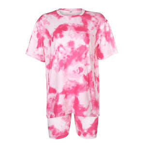 Pink Tie Dye T-Shirt Set