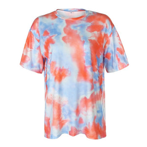 Orange Tie Dye T-Shirt Set