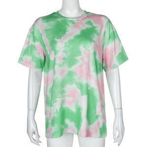 Green Tie Dye T-Shirt Set