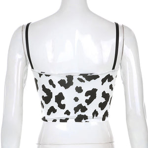 Cow print tank top