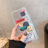 Clear Stamp Label bar code Phone Case