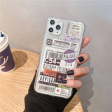 Clear Stamp Label bar code Phone Case