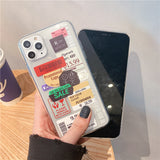 Clear Stamp Label bar code Phone Case