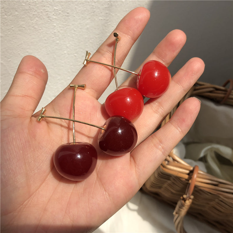 Realistic Cherry Earrings